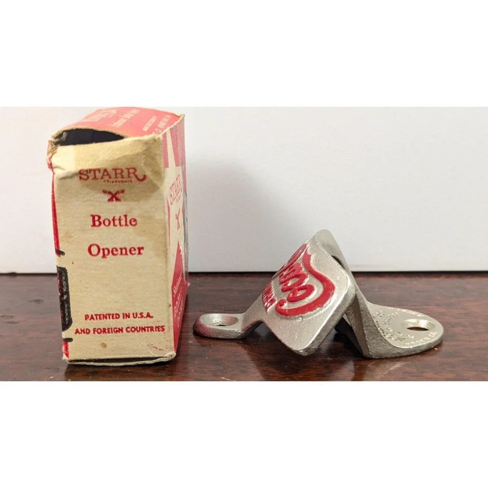 Vintage Starr X Coca-Cola Wall Mount Bottle Opener Brown Mfg Co Original Box